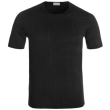 50%OFF メンズアンダー スイス都市ピンストライプリブTシャツのツィンメルリ - 半袖（男性用） Zimmerli of Switzerland Urban Pinstripe Rib T-Shirt - Short Sleeve (For Men)画像